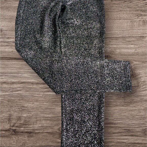 bar III Womens Metallic Shimmer Casual Ankle Leggings - Picture 4 of 5